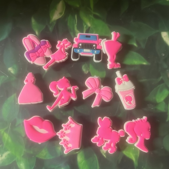 FINAL CLEARANCE PRICE 12 Barbie Croc Charms Shoe Charm Jibbit - Picture 1 of 11